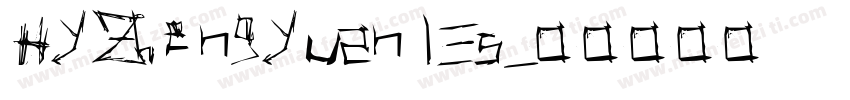 HYZhengYuan lEs字体转换